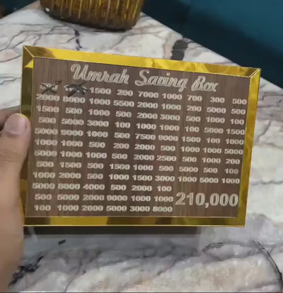 Umrah Saving Box – Box For Umrah Saving | Umrah Saving Box – Best Quality Umrah Saving Box – 210,000 Umrah Saving Box ( Random Design )