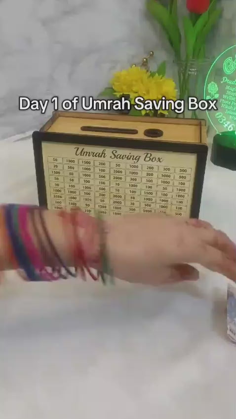 Umrah Saving Box – Box For Umrah Saving | Umrah Saving Box – Best Quality Umrah Saving Box – 210,000 Umrah Saving Box ( Random Design )